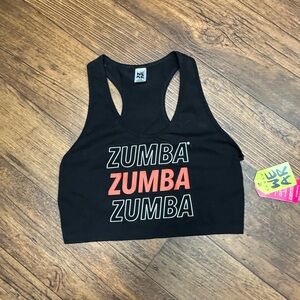Zumba Fitness Black and Red Crop Top